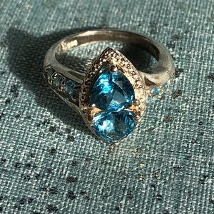 925 Blue Topaz Ring